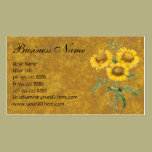 Vintage Floral Blanket Flower Sunflower by Redoute business cards