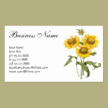 Vintage Floral Blanket Flower Sunflower by Redoute business cards