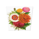 Vintage Floral Chrysanthemums Canvas Print