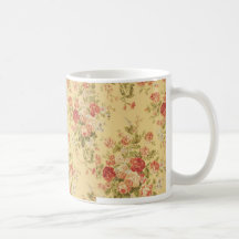vintage Floral Coffee Mugs
