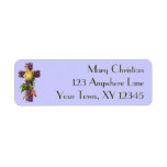 Vintage Floral Cross Labels