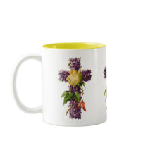 Vintage Floral Cross Coffee Mugs