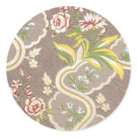 Vintage Floral Fabric (146) Stickers
