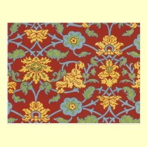 Vintage Floral Fabric (18) postcards