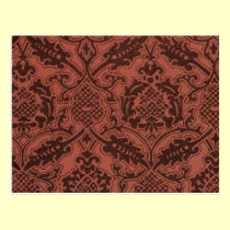 Vintage Floral Fabric (27) postcards