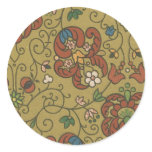 Vintage Floral Fabric (75) Sticker