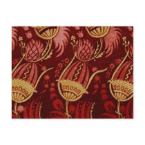 Vintage Floral Fabric (82) Postcard