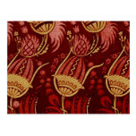 Vintage Floral Fabric (82) Postcard