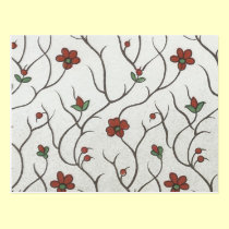 Vintage Floral Fabric postcards