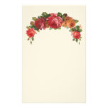 Vintage Floral Felt Stationery