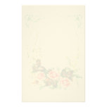 Vintage Floral Felt Stationery