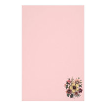 Vintage Floral Flowers Stationery