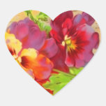 Vintage Floral Heart Sticker