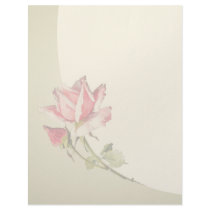 Vintage Floral Letterhead Stationery