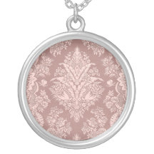 Vintage Floral on Rosy Beige Custom Jewelry