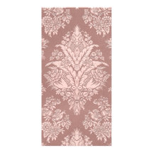 Vintage Floral on Rosy Beige Photo Cards