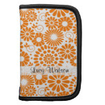 Vintage floral orange Planner