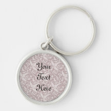 Vintage Floral Pattern 1 - Faded Red Key Chains