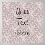 Vintage Floral Pattern 1 - Faded Red Print