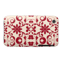 Vintage floral shabby and chic pattern iPhone 3 Case-Mate case