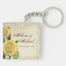 Vintage Floral Sunflowers - Autumn Fall Wedding