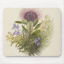 Vintage Floral: Thistle Mousepad