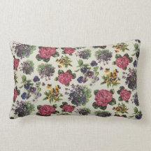 Vintage Floral Wallpaper Pillows