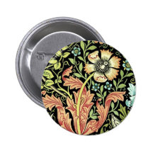 Vintage Floral Wallpaper Pins