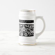 Vintage Floral Wedding Change to Any Colour Mugs