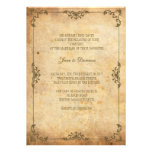Vintage Floral Wedding Invitation