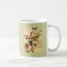 Vintage Florals from 18th Century Coffee Mug