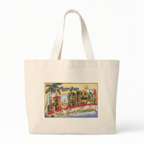 Vintage Florida Postcard Canvas Bags