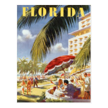 Vintage Florida, USA - Postcard