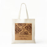 Vintage Flourish (Dark Brown) Tote Bag