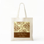 Vintage Flourish (Light Brown) Canvas Bag