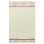 Vintage Flourish Lilac Customized Stationery
