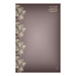 Vintage Flourish (Pale Yellow) Personalized Stationery