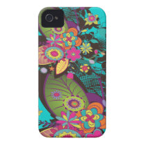 vintage flower frenzy iphone 4 cover