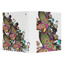 vintage flower frenzy notebook vinyl binders