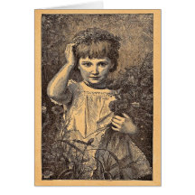 Vintage Flower Girl Cards