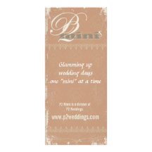 Vintage Flower Girl Pacifier Display Card Custom Rack Cards