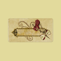 Vintage Flower labels