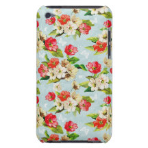 vintage flowers barely there iPod covers