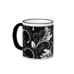 vintage flowers mugs