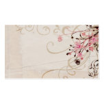 Vintage flowers Profile Card Business Card Template