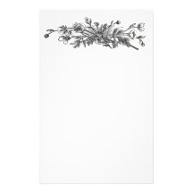 Vintage Flowers Stationary Stationery Paper