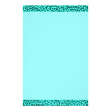 Vintage Flowers Teal Stationery Design