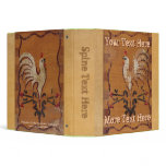 Vintage Folk-Art Chicken Binder