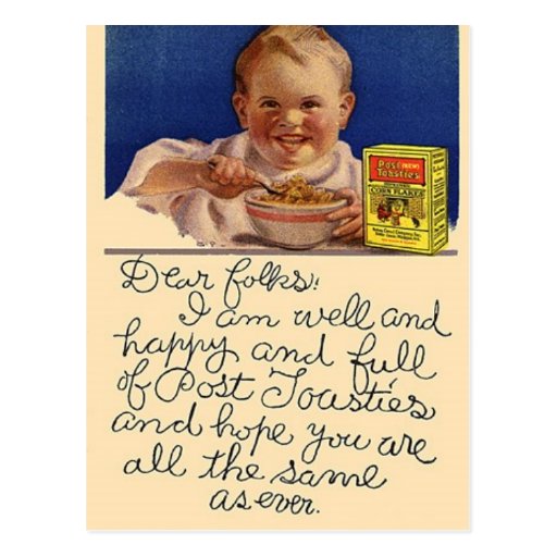 Vintage Food Postcard