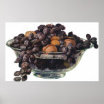 Vintage Foods, Fruit and Nuts, Walnuts and Almonds Poster